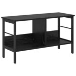 vidaXL Étagère Chêne noir 82 x 32 x 47 cm Bois d'ingénierie