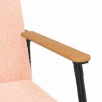 vidaXL fauteuil Rose 59 x 75 x 78 cm