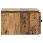 vidaXL Cabinet de chevet mural Bois ancien 34 5 x 33 x 20 cm