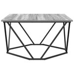 vidaXL Table basse Sonoma gris 80 x 80 x 45 cm