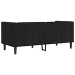 vidaXL Canapé Chesterfield Autre Noir 174 x 74.5 x 70.5 cm Velours