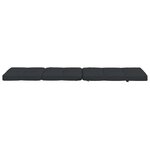 vidaXL Coussins de chaise longue lot de 2 noir tissu oxford