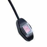 vidaXL Auvent manuel rétractable avec LED 300x250 cm Bleu et blanc