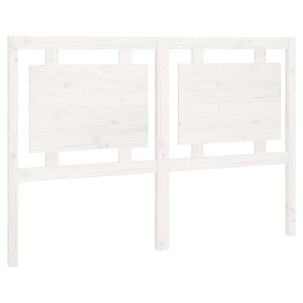 vidaXL Tête de lit Blanc 145 5x4x100 cm Bois massif de pin
