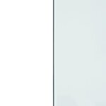 vidaXL Plaque de verre pour cheminée rectangulaire 100x50 cm
