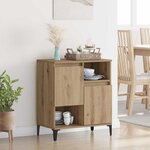 vidaXL Buffet chêne artisanal 60 x 35 x 70 cm Bois d'ingénierie