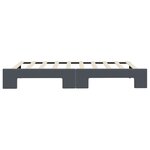 vidaXL Lit de jour avec gigogne sans matelas gris foncé 90x190 cm