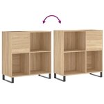 vidaXL Armoire à disques chêne sonoma 84 5x38x89 cm bois d'ingénierie