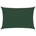vidaXL Voile d'ombrage 160 g/m² Vert foncé 5x7 m PEHD