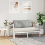 vidaXL Coussin de Dos Gris clair 120 x 50 cm Tissu en microfibre