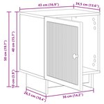 vidaXL Cabinet de chevet 2 Pièces Blanc 43 x 34 5 x 50 cm