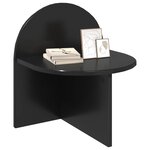 vidaXL Table de chevet Chêne noir 40 x 35 5 x 45 5 cm