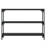 vidaXL Bibliothèque Noir 100x33x70 5 cm Bois d'ingénierie et acier