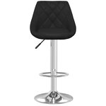 vidaXL Tabouret de bar Noir Similicuir