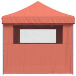 vidaXL Tente de fête 292 x 440 x 315 cm Terre cuite Tissu Oxford