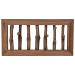 vidaXL Cintre Marron 50 x 11 x 25 cm Bois de Mahogany Massif