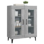 vidaXL Buffet sonoma gris 69 5x34x90 cm bois d'ingénierie