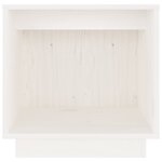vidaXL Table de chevet Blanc 40x30x40 cm Bois de pin solide