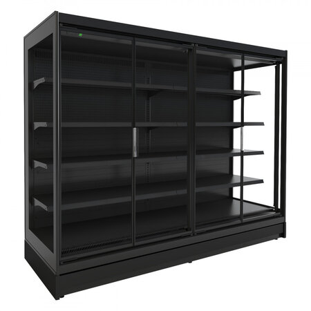 Vitrine réfrigérée murale jax avec portes sans groupe - l 2035 à 3910 mm - combisteel -  - acier inoxydable32035 mm 2035x850x2050mm