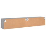 vidaXL Meubles TV muraux 2Pièces sonoma gris 80x30x30cm bois d'ingénierie