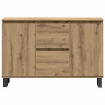 vidaXL Buffet chêne artisanal 101 5x35x70 cm bois d'ingénierie