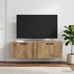 vidaXL Meuble TV mural 98 x 31 x 30 cm Chêne artisanal