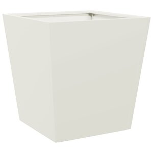vidaXL Jardinière blanc 40x40x40 cm acier