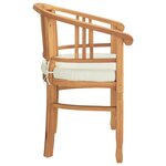 vidaXL Chaises de jardin 2 Pièces Marron 63 x 58 x 89 cm