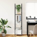 vidaXL Étagère Sonoma gris 40 x 30 x 183 cm Bois d'ingénierie