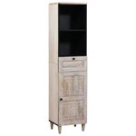 vidaXL Ensemble de mobilier de salle de bain avec tiroir 3 Pièces Blanc