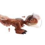 Jurassic world - bébé carnotaurus toro  avec mouvements activés par un bouton  apparence réaliste - figurine dinosaure - des 4 ans