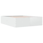 vidaXL Cadre de lit blanc 160x200 cm bois d'ingénierie