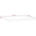 vidaXL Table d'appoint 40x40x2 5cm bois massif acacia bordure assortie
