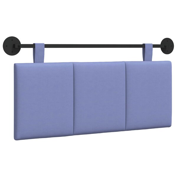 vidaXL Tête de lit suspendue Bleu denim Tissu
