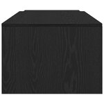 Table basse vidaXL en chêne noir 150x50x35 cm en bois composite