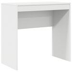 vidaXL Bureau avec Rangement Blanc Bois d'Ingénierie