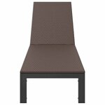 vidaXL Transat 1-personne Marron 60 x 200 x 27cm polyrotin