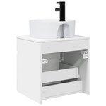 vidaXL Meuble de lavabo mural Blanc 49 x 44 5 x 65 cm