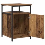 vidaXL Cabinet de chevet Vieux bois Bois d'ingénierie