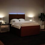 vidaXL Sommier à lattes de lit avec matelas Rose 140x190 cm Velours
