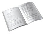 Reliure protège-documents Style 20 pochettes Finition Blanc Brossé LEITZ