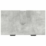 vidaXL Ensemble de mobilier de salle de bain Plaid 3 Pièces Gris béton