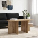 vidaXL Table basse Chêne artisanal 87 x 50 x 45 cm Bois d’ingénierie