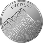 Pièce de monnaie en Argent 1 Dollar g 3.11 (1/10 oz) Millésime 2026 MOUNT EVEREST 1/10 (PRÉCOMMANDE)