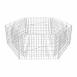 vidaXL Lit surélevé à gabion hexagonale 160x140x50 cm