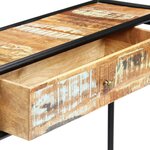 vidaXL Table console 118 x 30 x 75 cm Bois de récupération massif