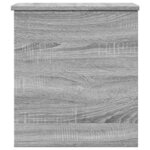 vidaXL Boîte de rangement sonoma gris 40x42x46 cm bois d'ingénierie