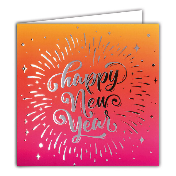 Carte Meilleurs Vœux avec Enveloppe Blanche 15x15cm