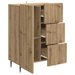 vidaXL Buffet Chêne artisanal 66 x 34 5 x 91 5 cm Bois d'ingénierie