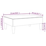 vidaXL Repose-pied jaune 77x55x31 cm velours
